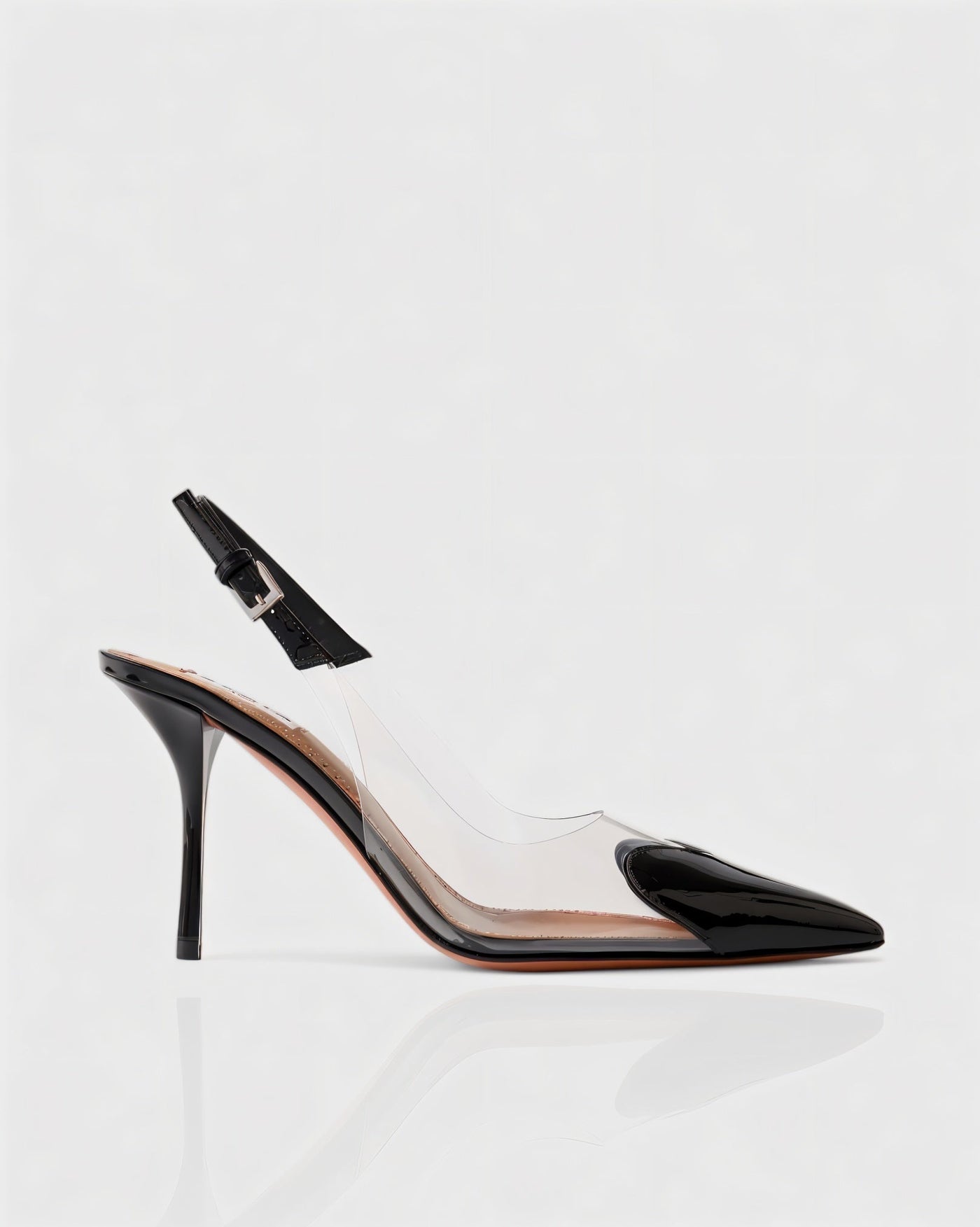 IRENE Clear Heart Detail Heels