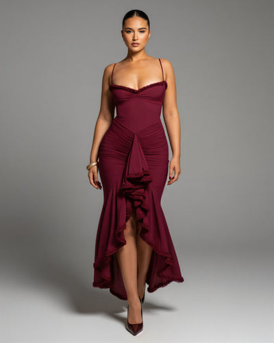 CYNTHIA Ruffled Maxi Dress