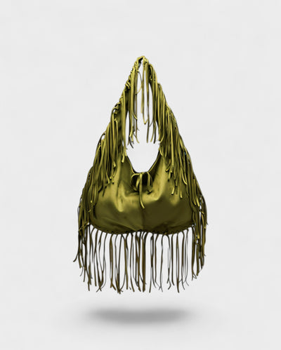 SAMMY Faux Suede Fringe Bag