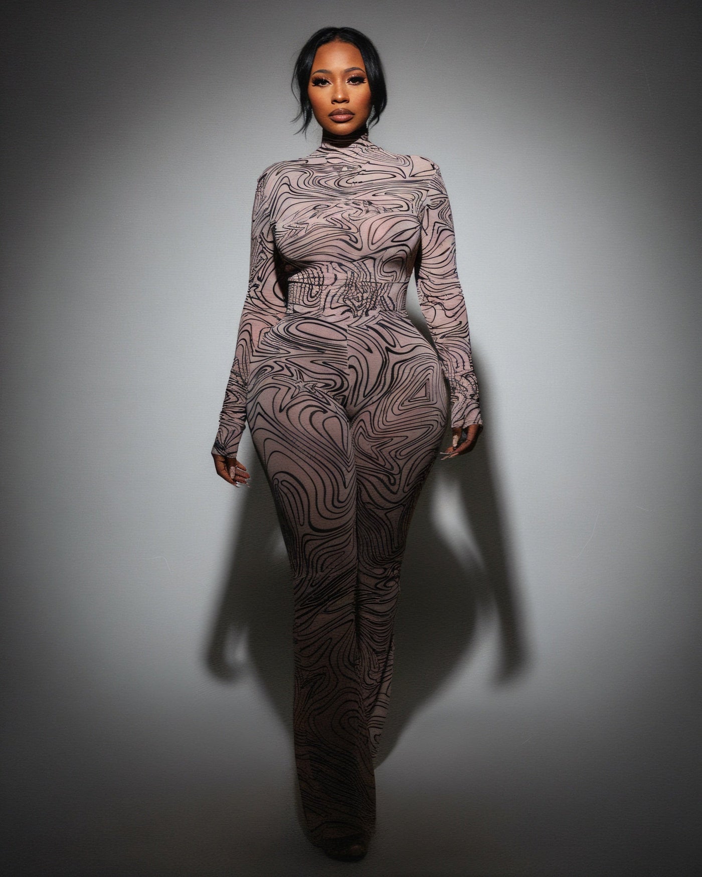 RILA Mesh Top & Flared Pants Set