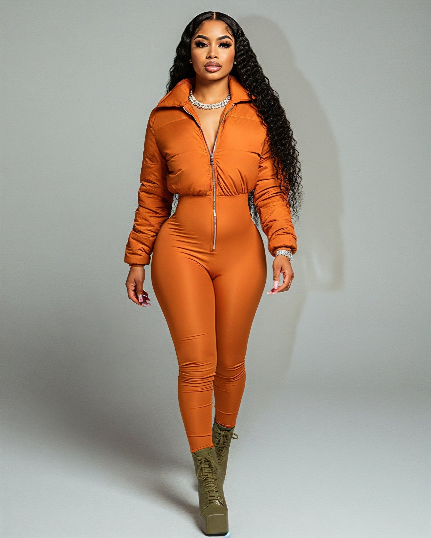 POPPY Crop Jacket Jumpsuit