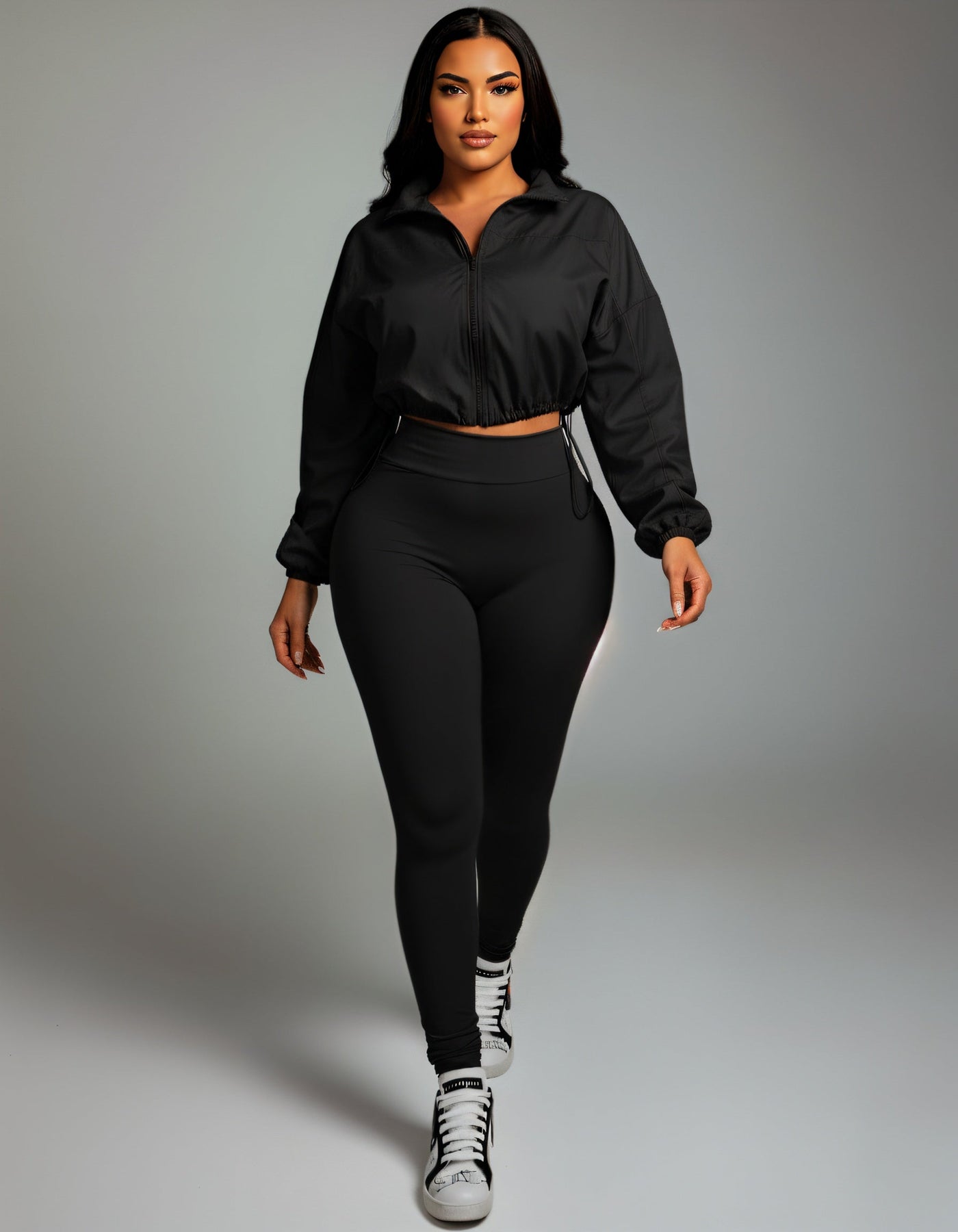 TATUM Cropped Zip Up Jacket & Leggings Set