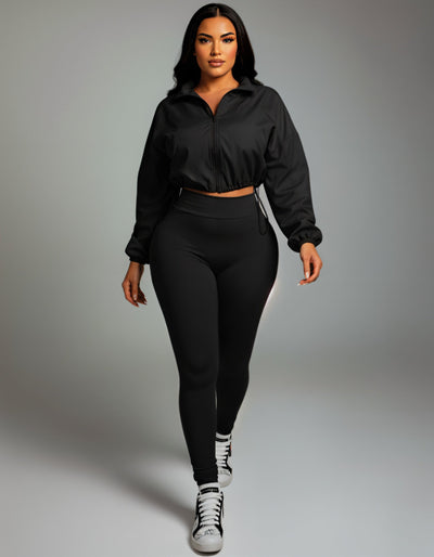 TATUM Cropped Zip Up Jacket & Leggings Set