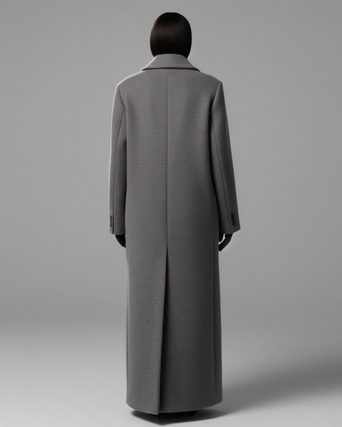 AMARY Oversized Longline Wool Coat