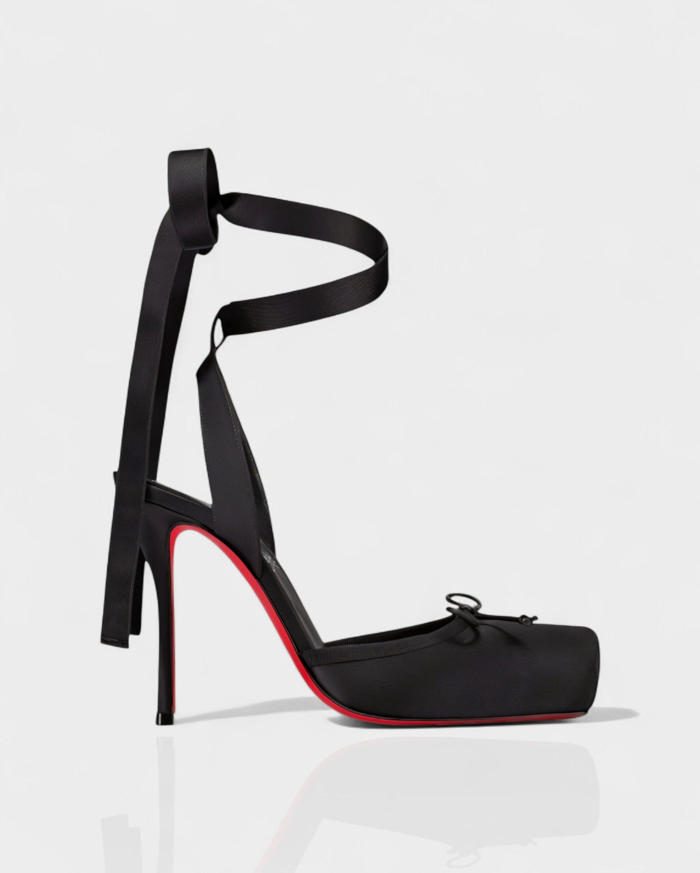 BREN Red Sole Ballet Lace-Up Stiletto Heels