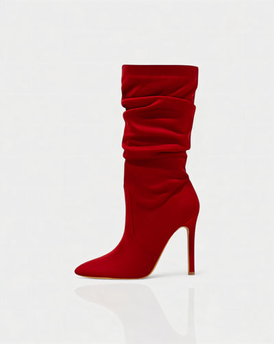 SANYA Slouchy Pointed-Toe Stiletto Boots