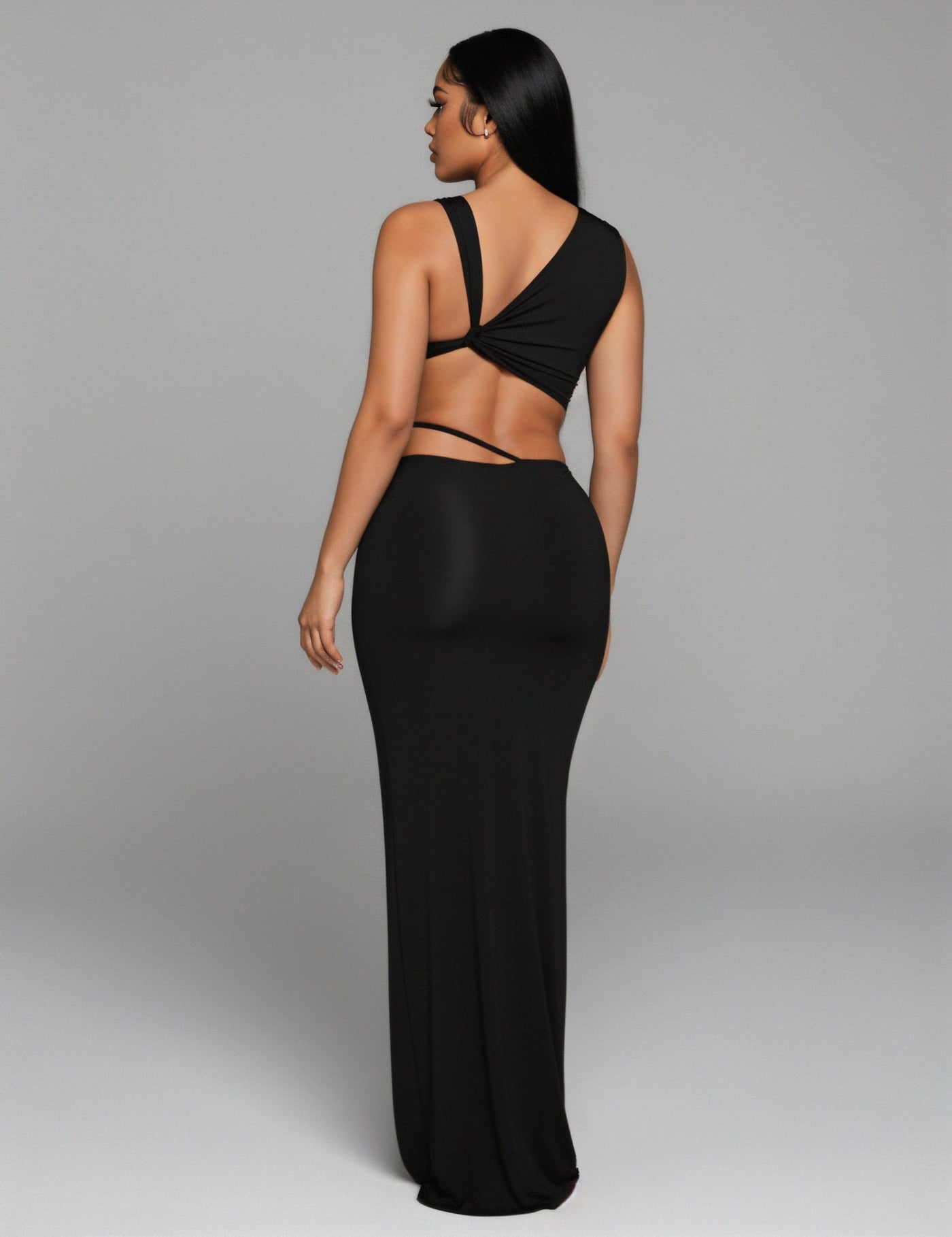 FRANCESCA Oblique Tube Top & Maxi Skirt Set