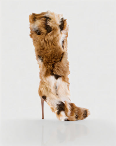 ALBA Multicoloured Faux Fur Boots