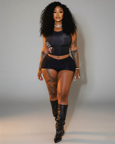 ANAYA Cropped Tank and Shorts Set