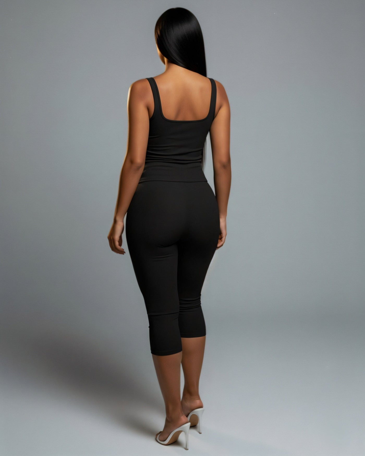 MATILDA Lace Up Top & Capri Pants Set