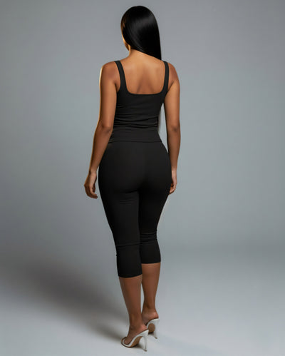 MATILDA Lace Up Top & Capri Pants Set