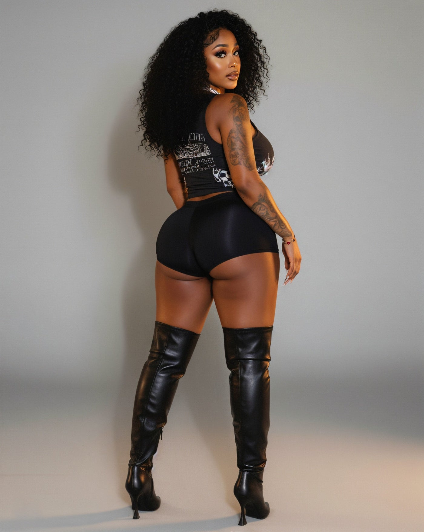 ANAYA Cropped Tank and Shorts Set