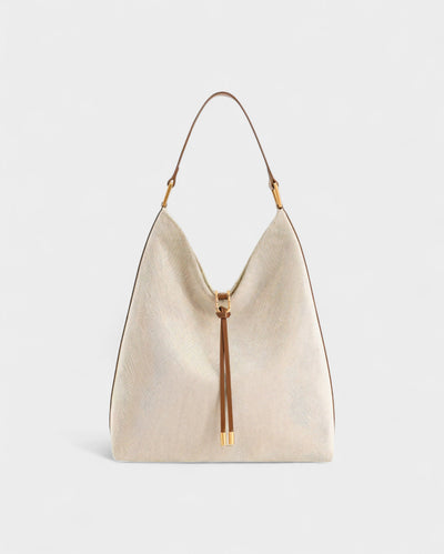 KALIYA Faux Suede Hobo Shoulder Bag
