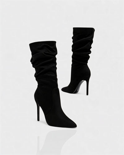 SANYA Slouchy Pointed-Toe Stiletto Boots