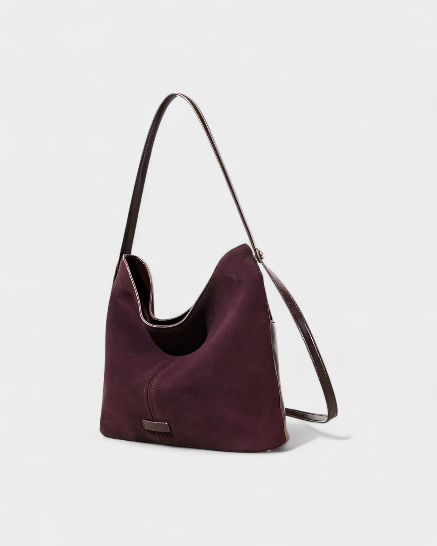 AYLIN Faux Suede Slouch Shoulder Bag