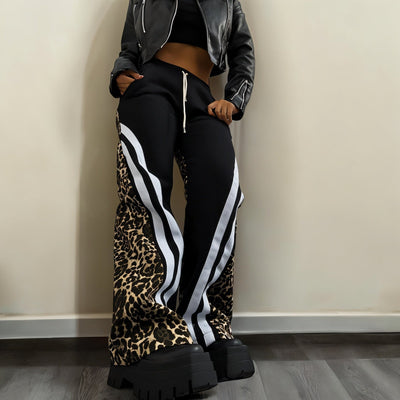 KIRA Leopard Track Pants