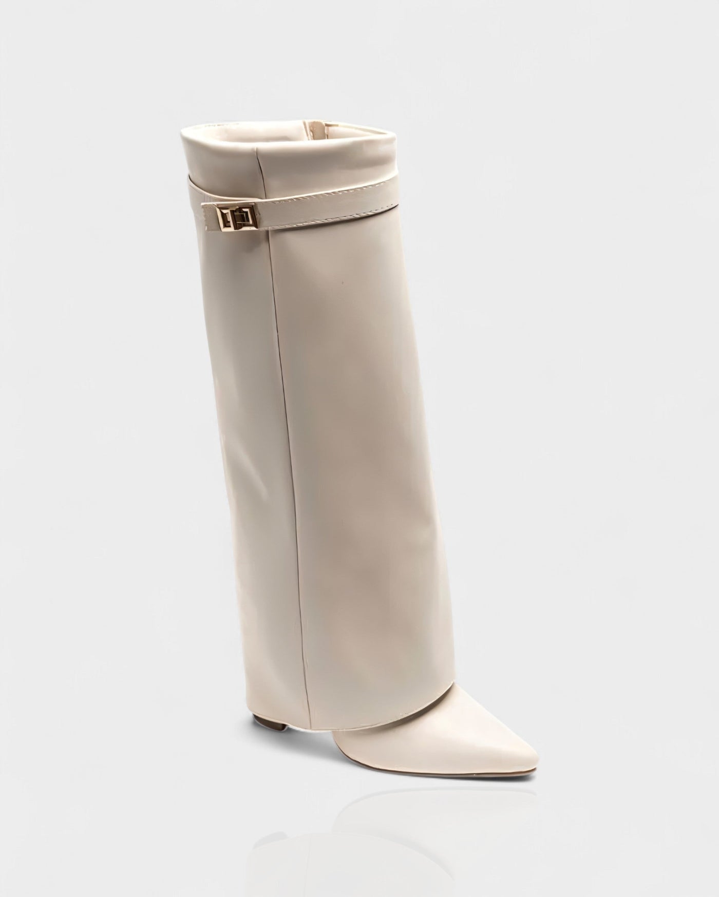 MAISY Straight Pointed-Toe Knee-High Boots