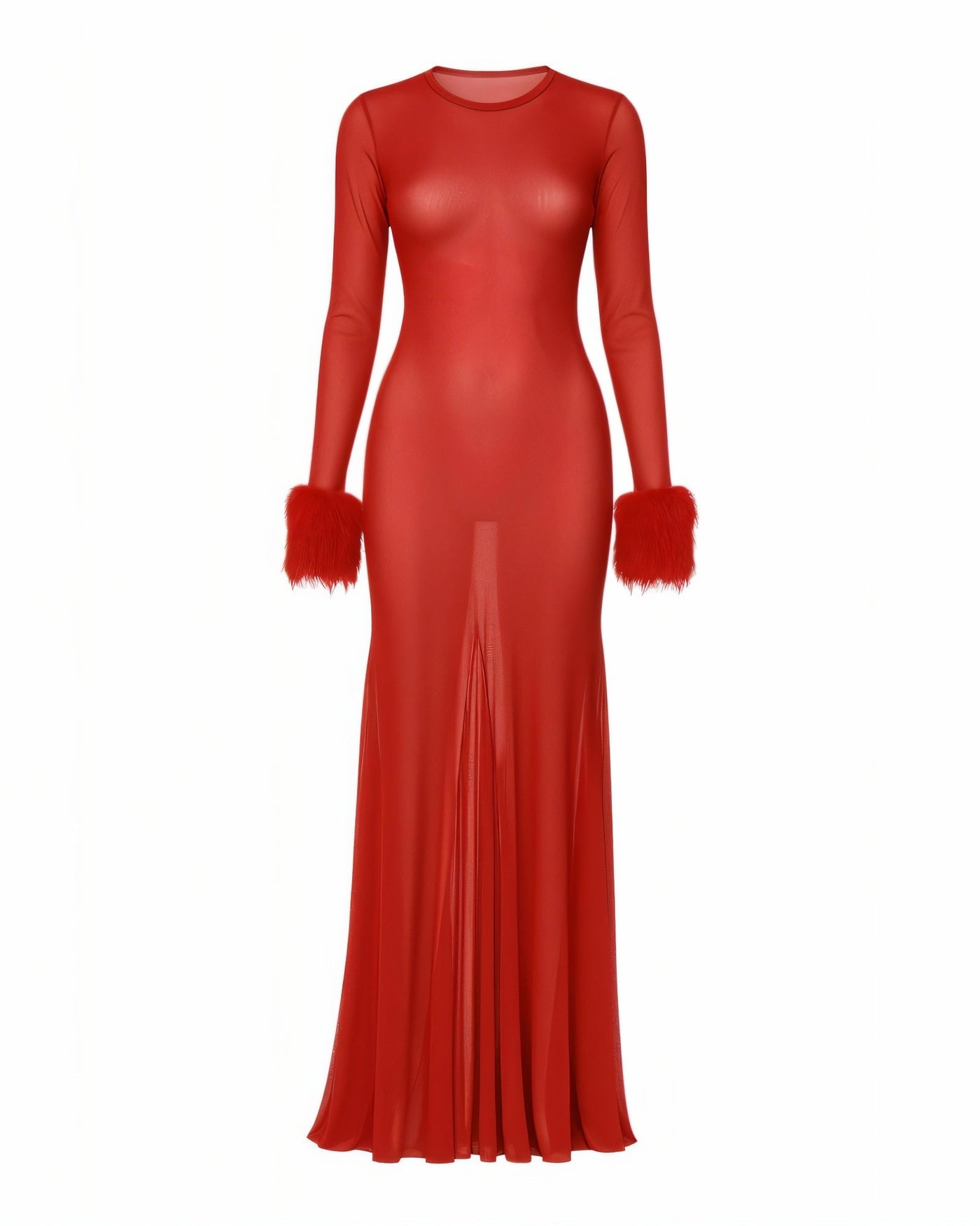 ELLA Sheer Mesh Maxi Dress