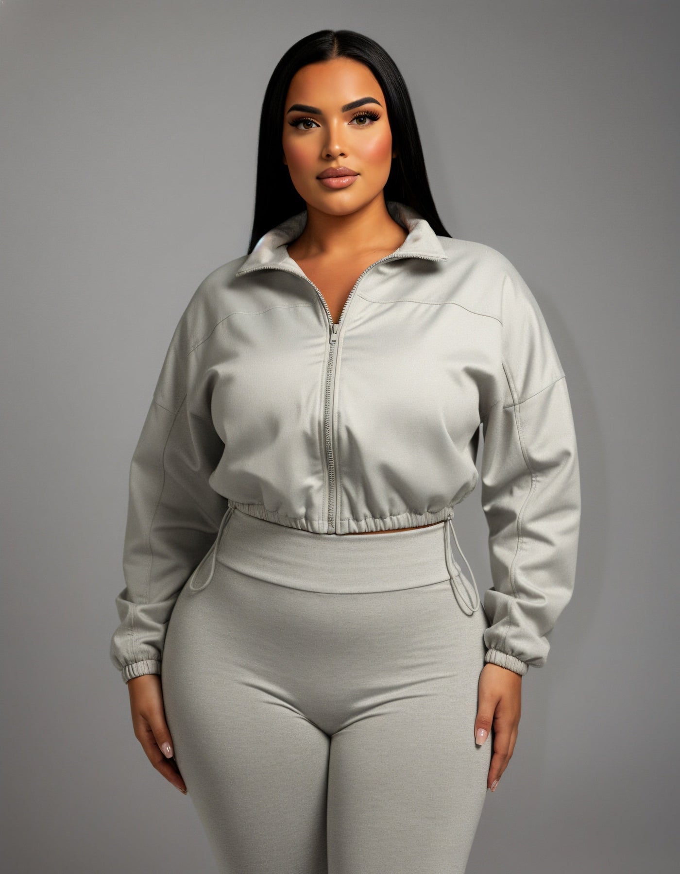 TATUM Cropped Zip Up Jacket & Leggings Set