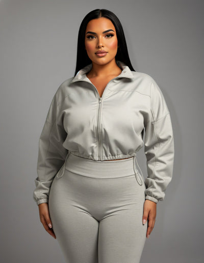 TATUM Cropped Zip Up Jacket & Leggings Set