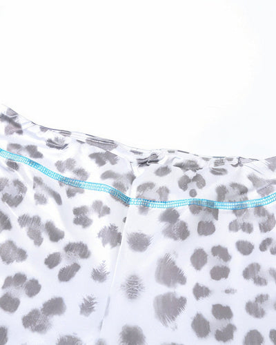 NOA Leopard Zip Up Top & Pants Set