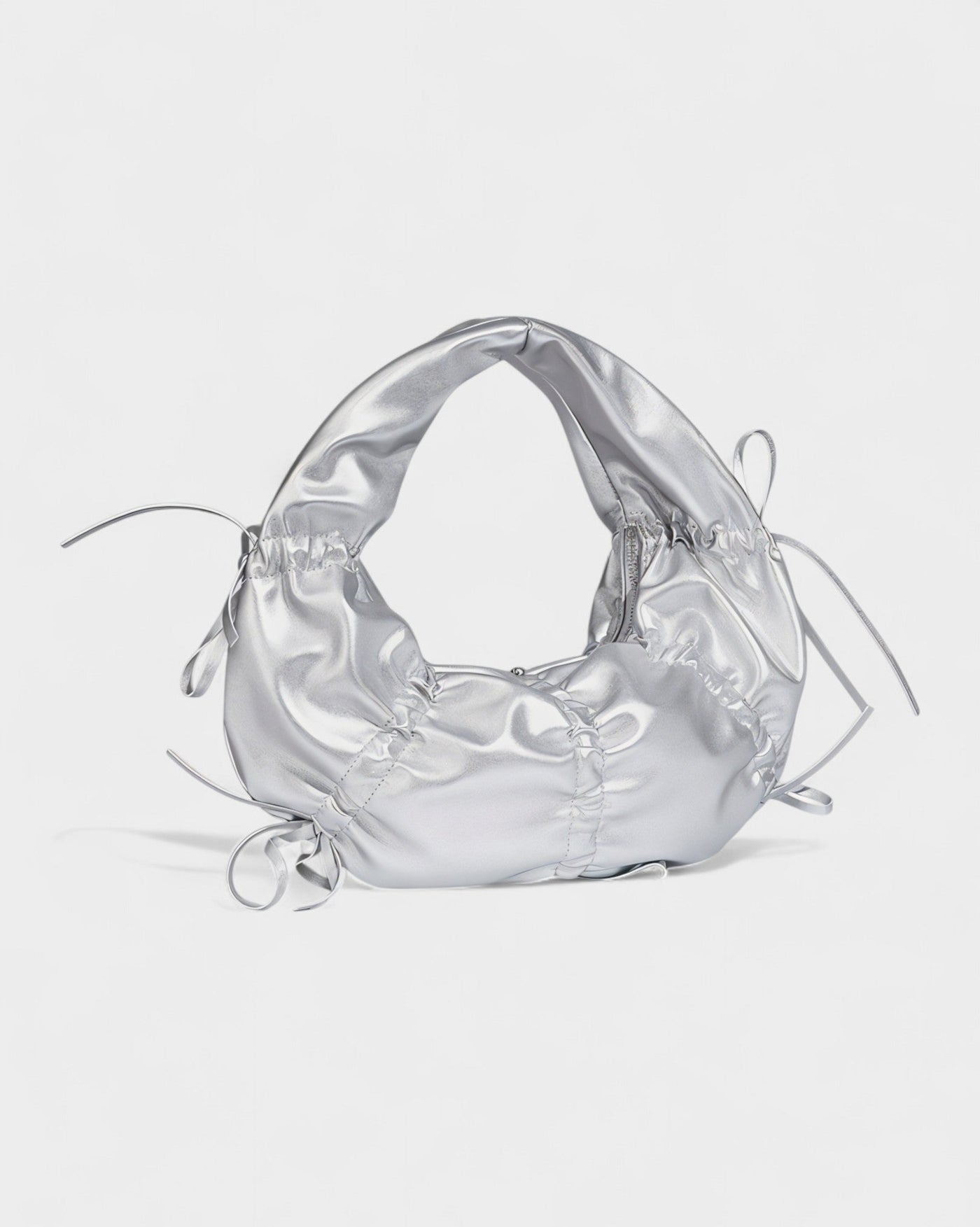 YONA Ruched Bow Shoulder Bag