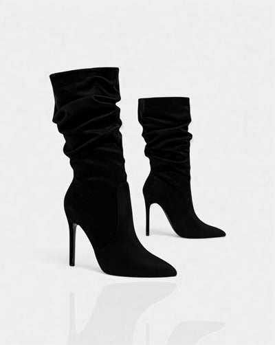 SANYA Slouchy Pointed-Toe Stiletto Boots