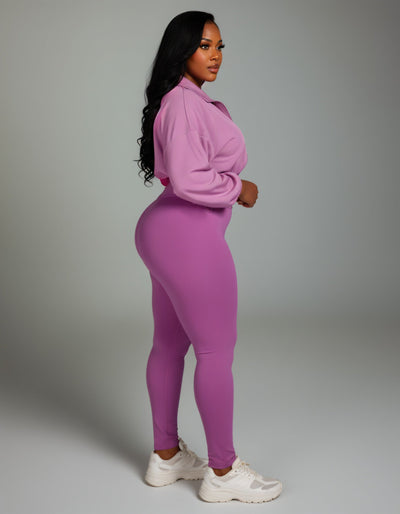 TATUM Cropped Zip Up Jacket & Leggings Set