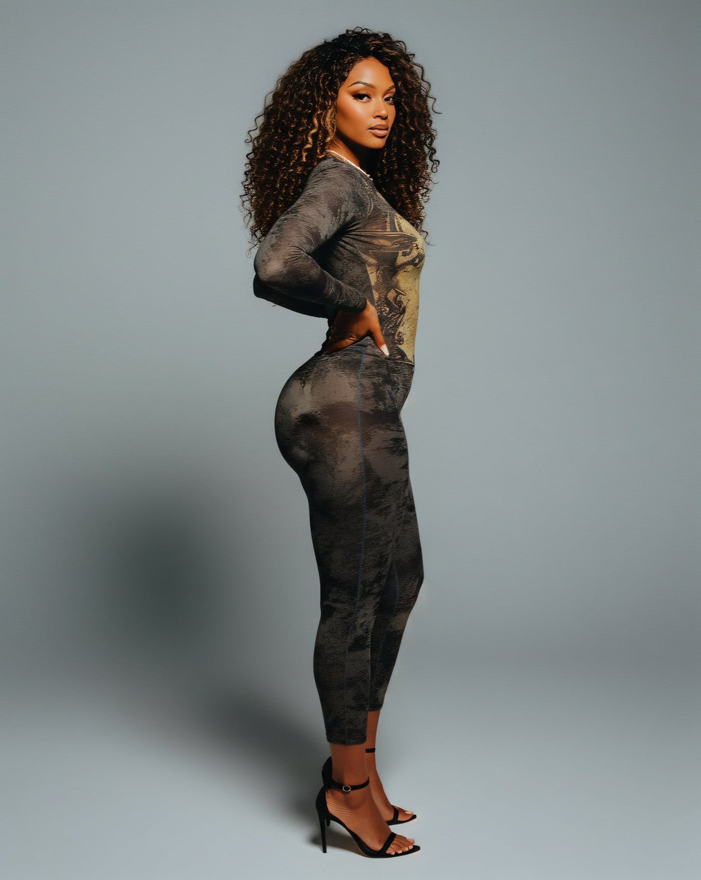 KALEYA Abstract Print Jumpsuit