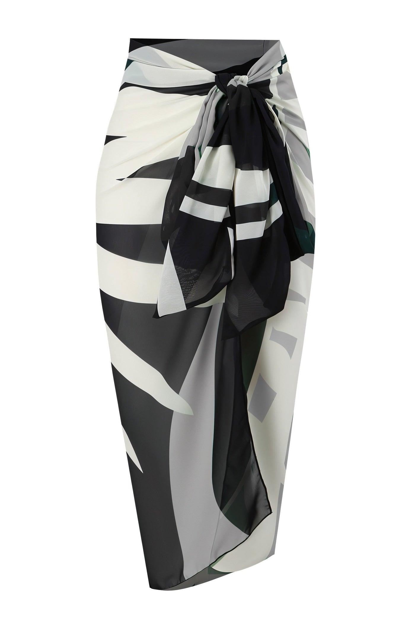 LOTTIE Beaded One-Piece Swimsuit & Tie Maxi Skirt Set