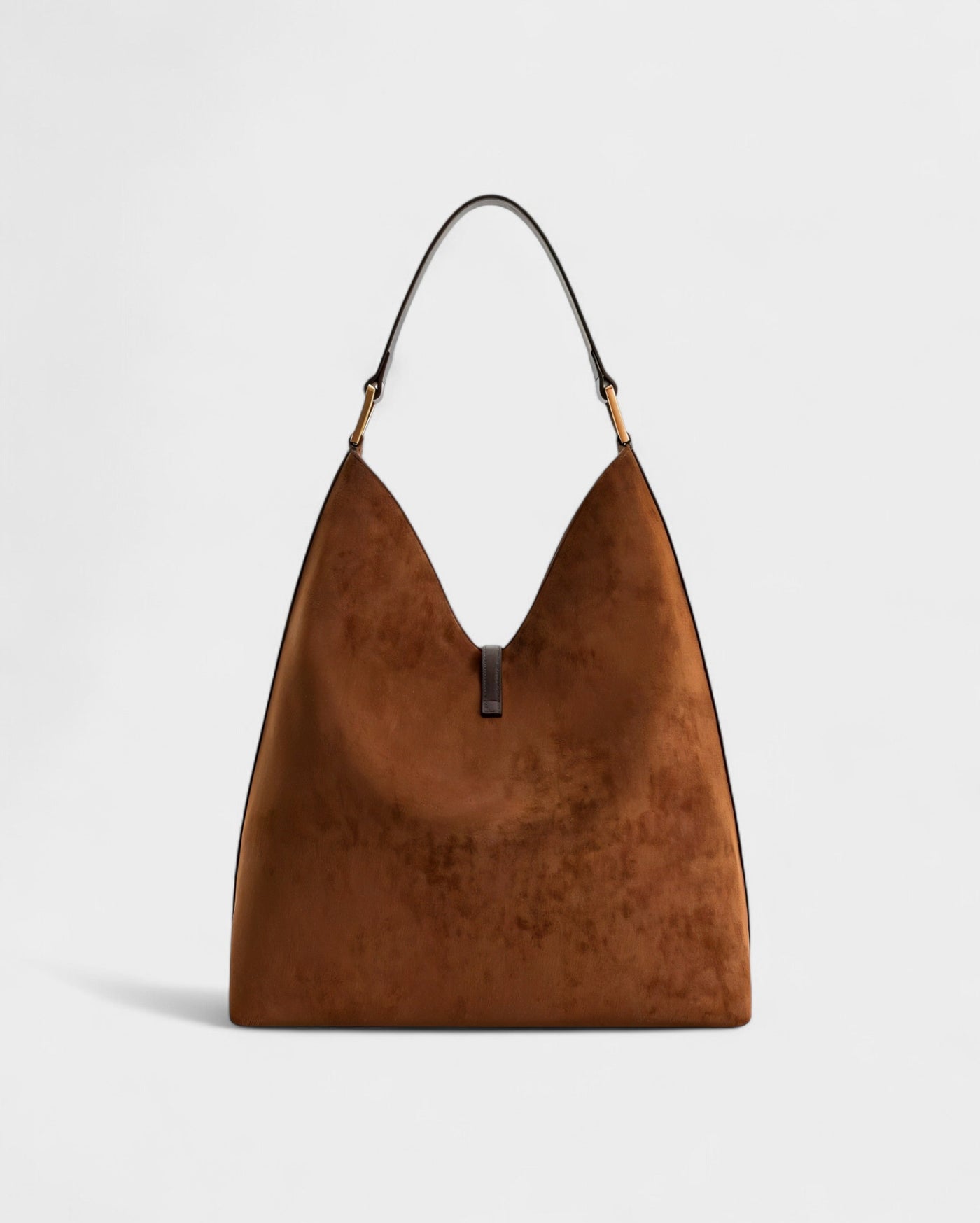 KALIYA Faux Suede Hobo Shoulder Bag