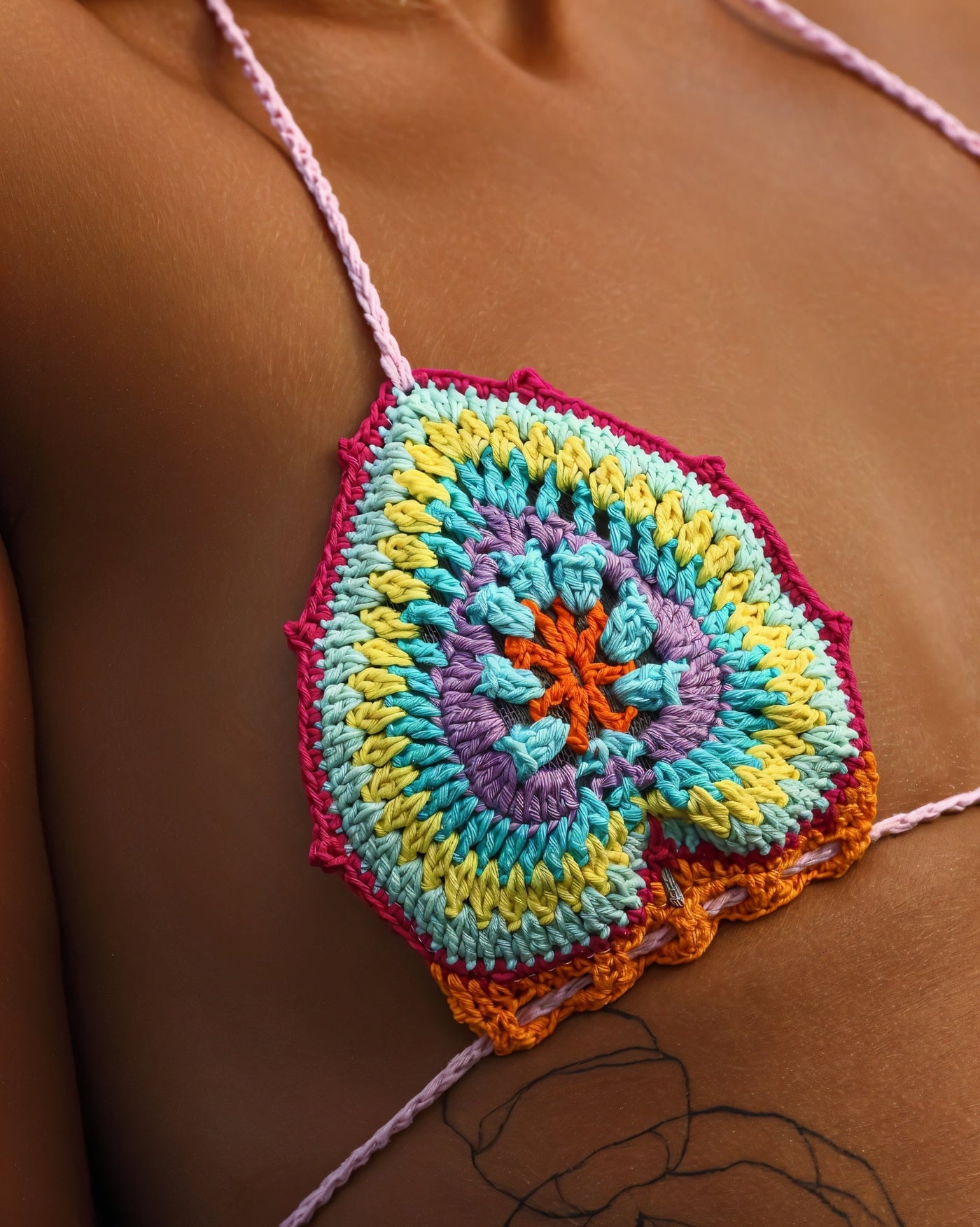 LACEY Multi-Color Crochet Bikini