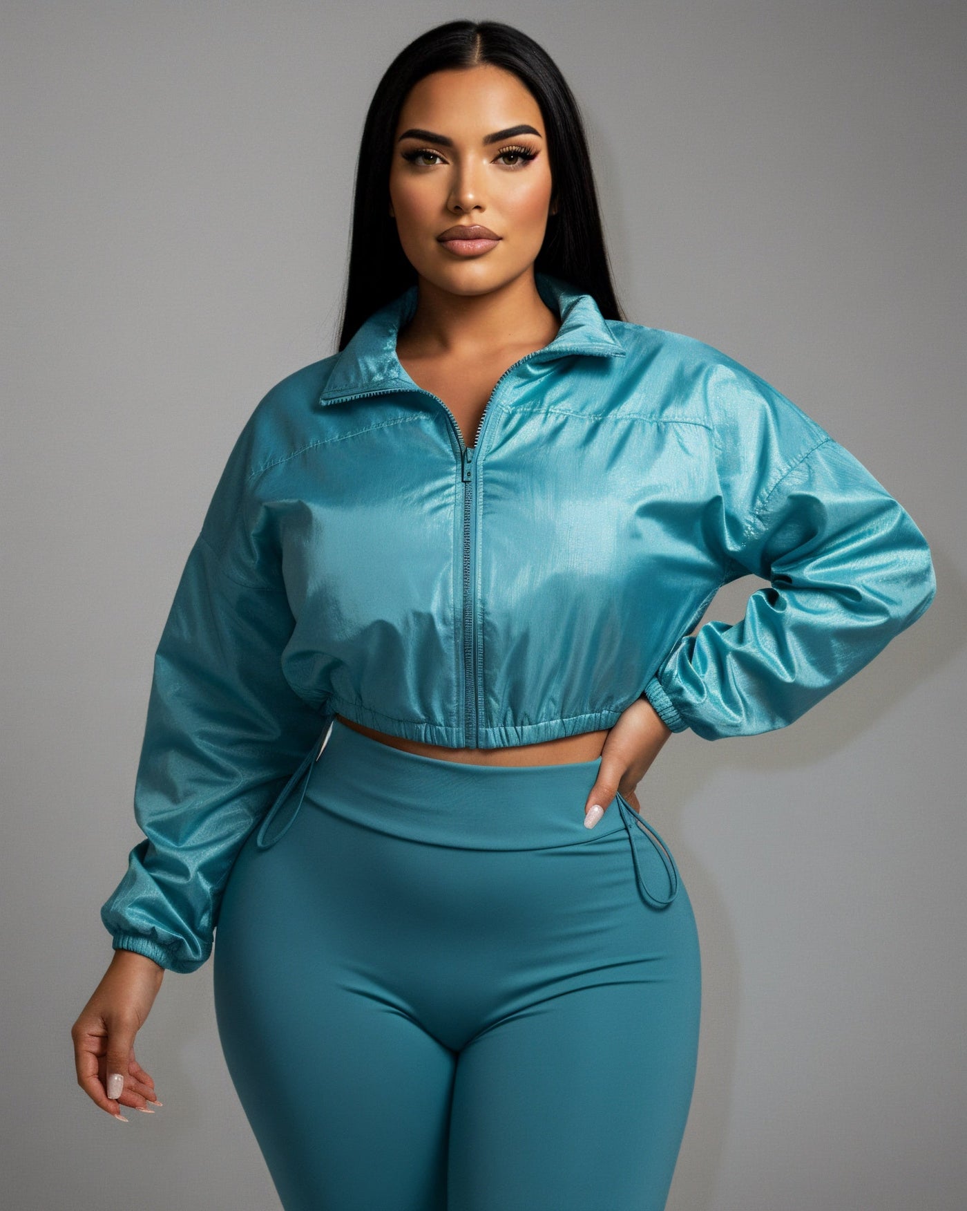 TATUM Cropped Zip Up Jacket & Leggings Set