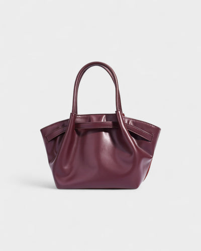 EVANNA Faux Suede Leather Shoulder Tote Bag