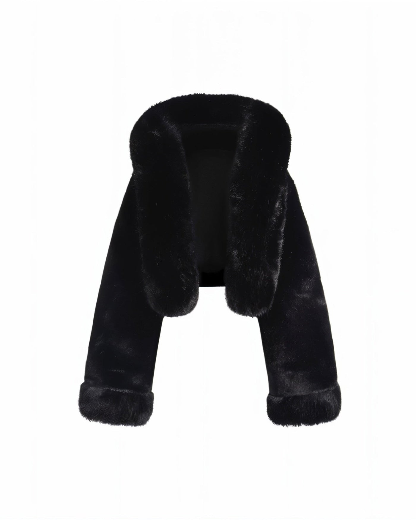 EZRA Plush Oversized Faux Fur Hooded Jacket