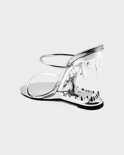 MALAYA Fang Sculpted Heel Sandals