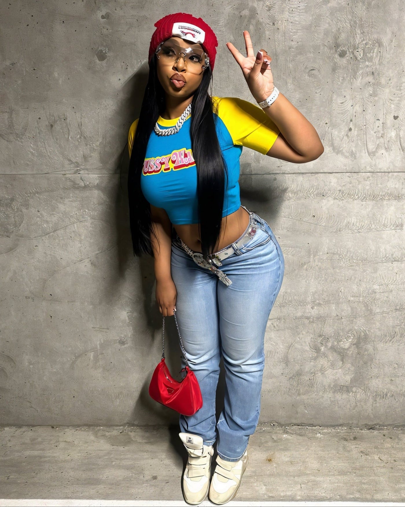 LUANNE Retro Crop Top