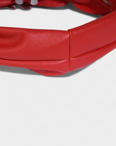 YONA Ruched Bow Shoulder Bag