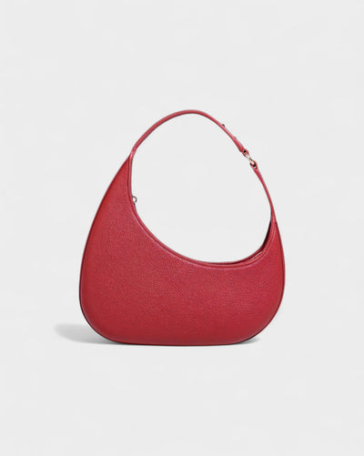 BELVIA Faux Leather Crescent Bag