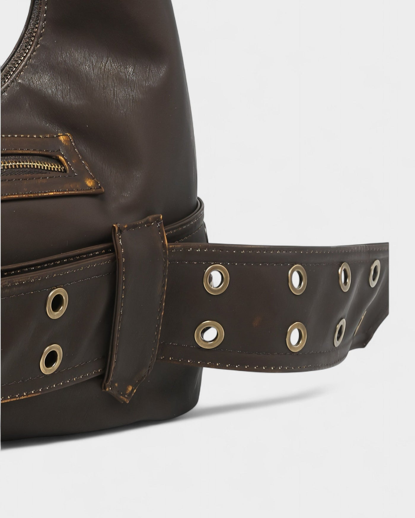 ALEXIS Retro Faux Leather Shoulder Bag