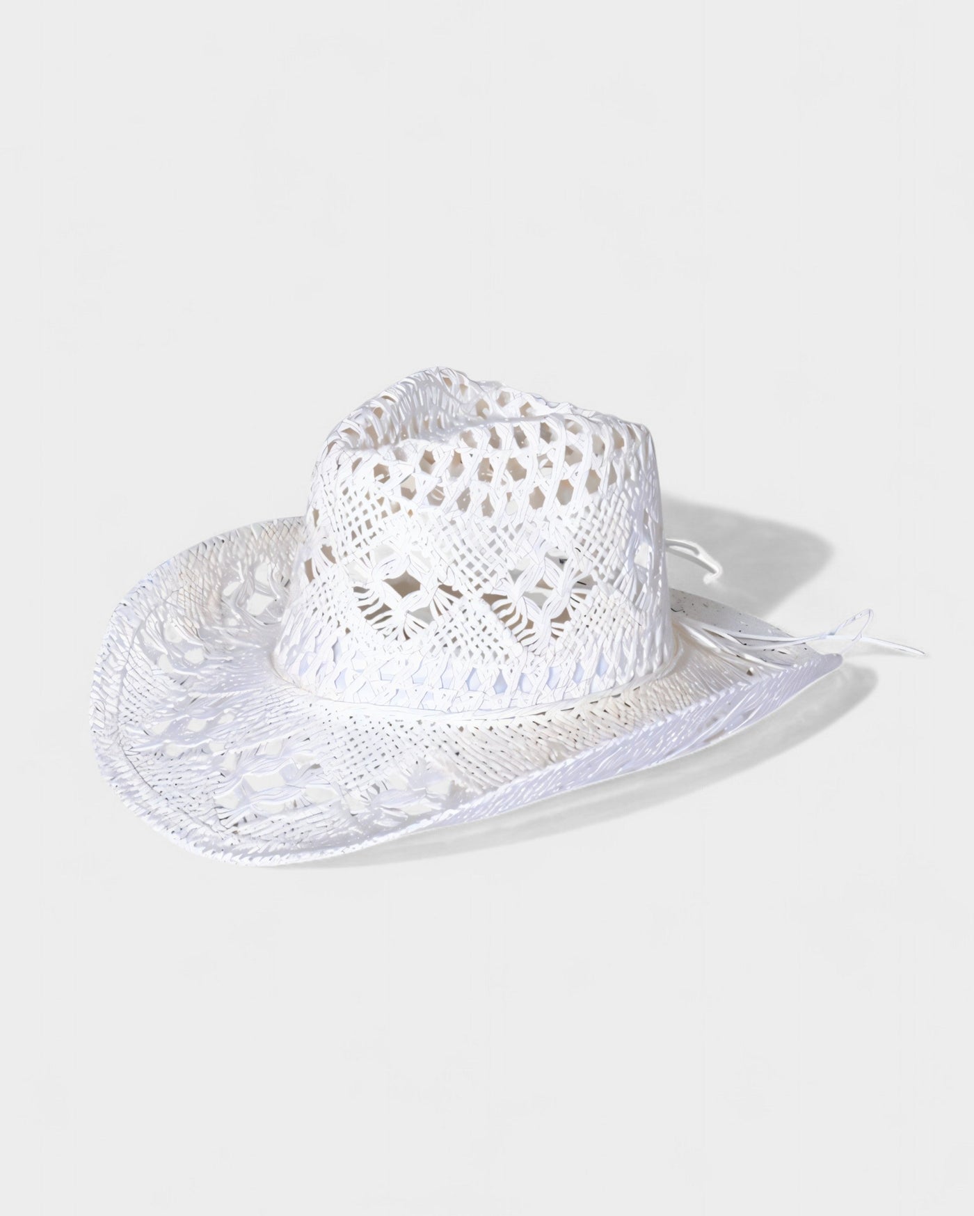SHIELA Woven Raffia Cowboy Hat