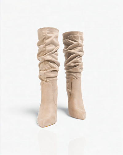 SANYA Slouchy Pointed-Toe Stiletto Boots